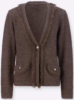 Cardigan mit Fransen