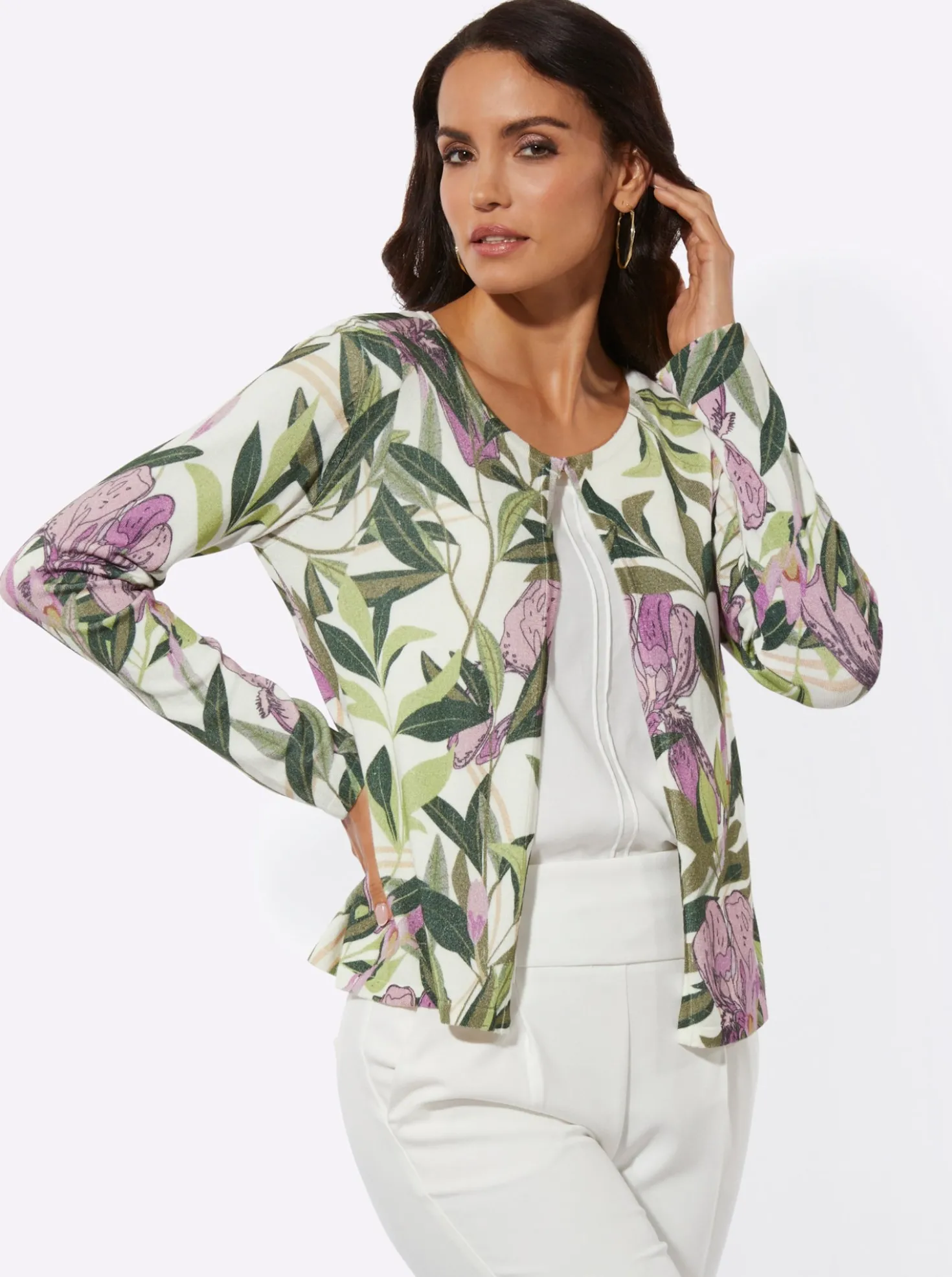 Cardigan mit Hakenverschluss