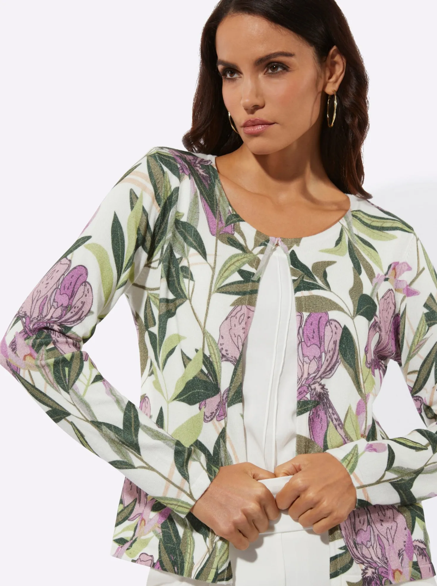 Cardigan mit Hakenverschluss