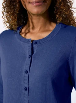 Cardigan mit Rippabschlüssen