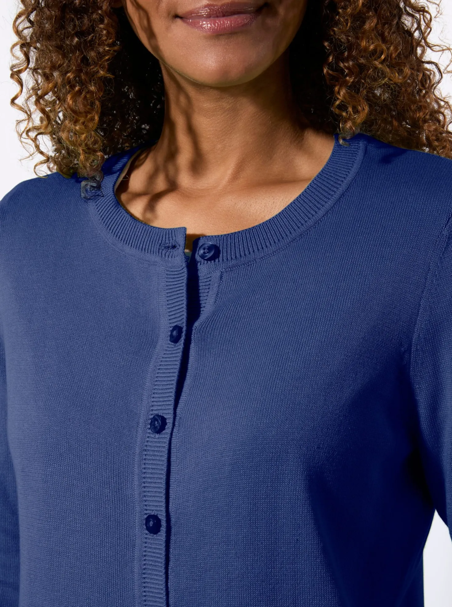 Cardigan mit Rippabschlüssen