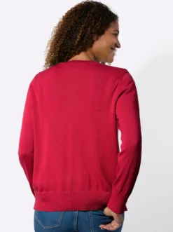 Cardigan mit Rippabschlüssen