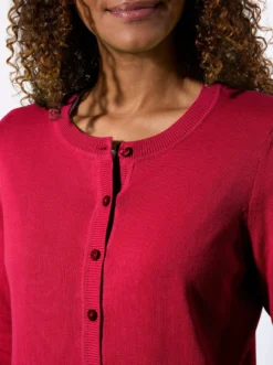 Cardigan mit Rippabschlüssen
