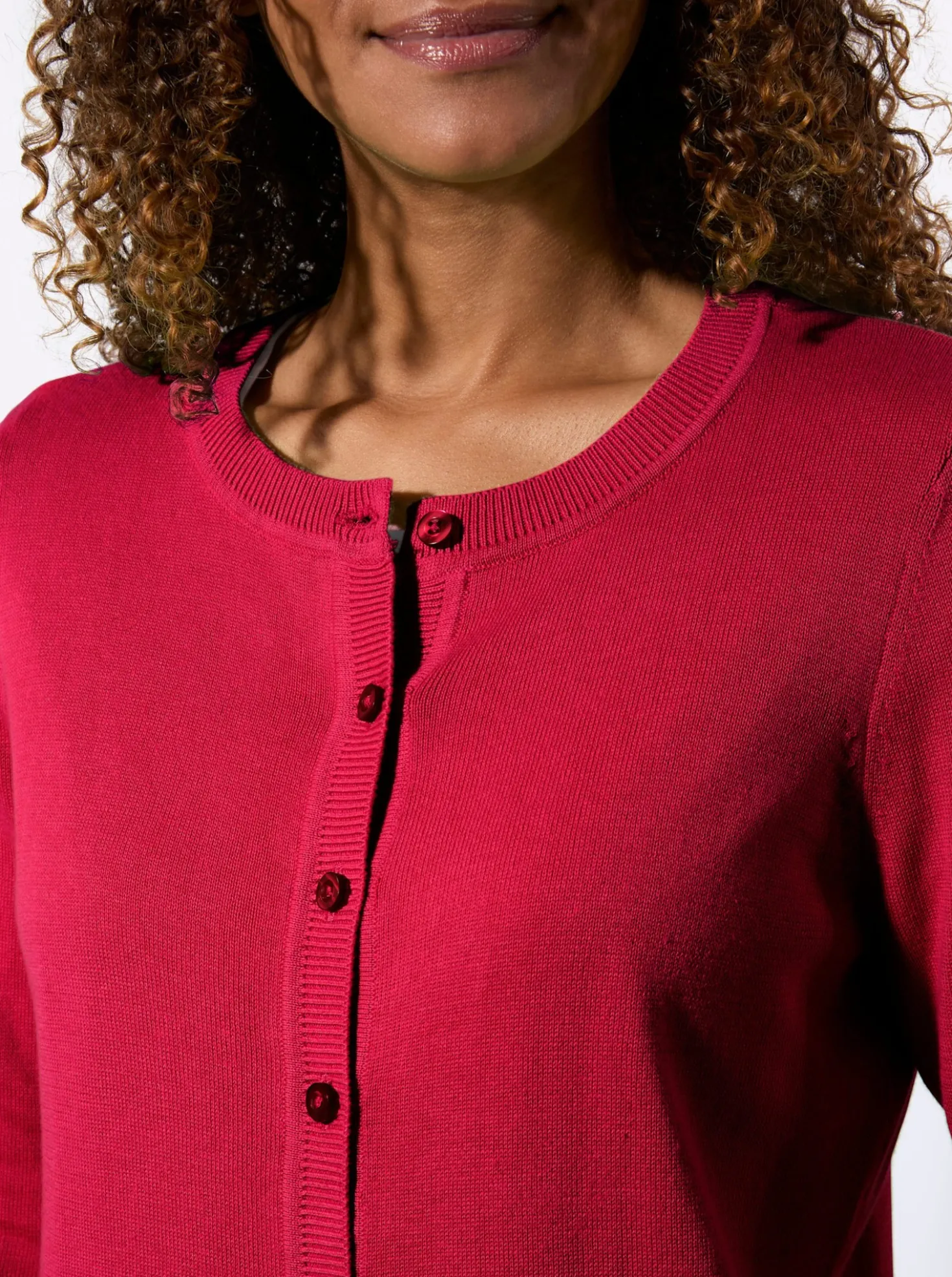 Cardigan mit Rippabschlüssen