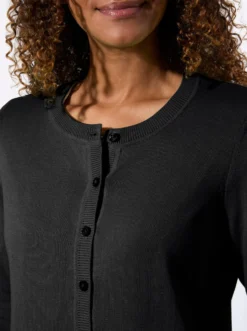 Cardigan mit Rippabschlüssen