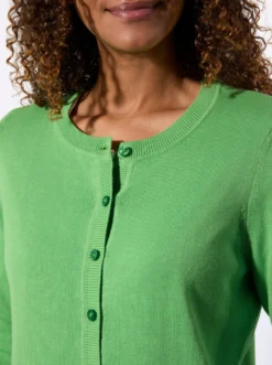 Cardigan mit Rippabschlüssen