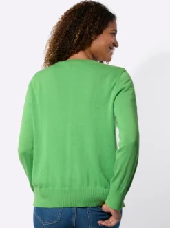 Cardigan mit Rippabschlüssen