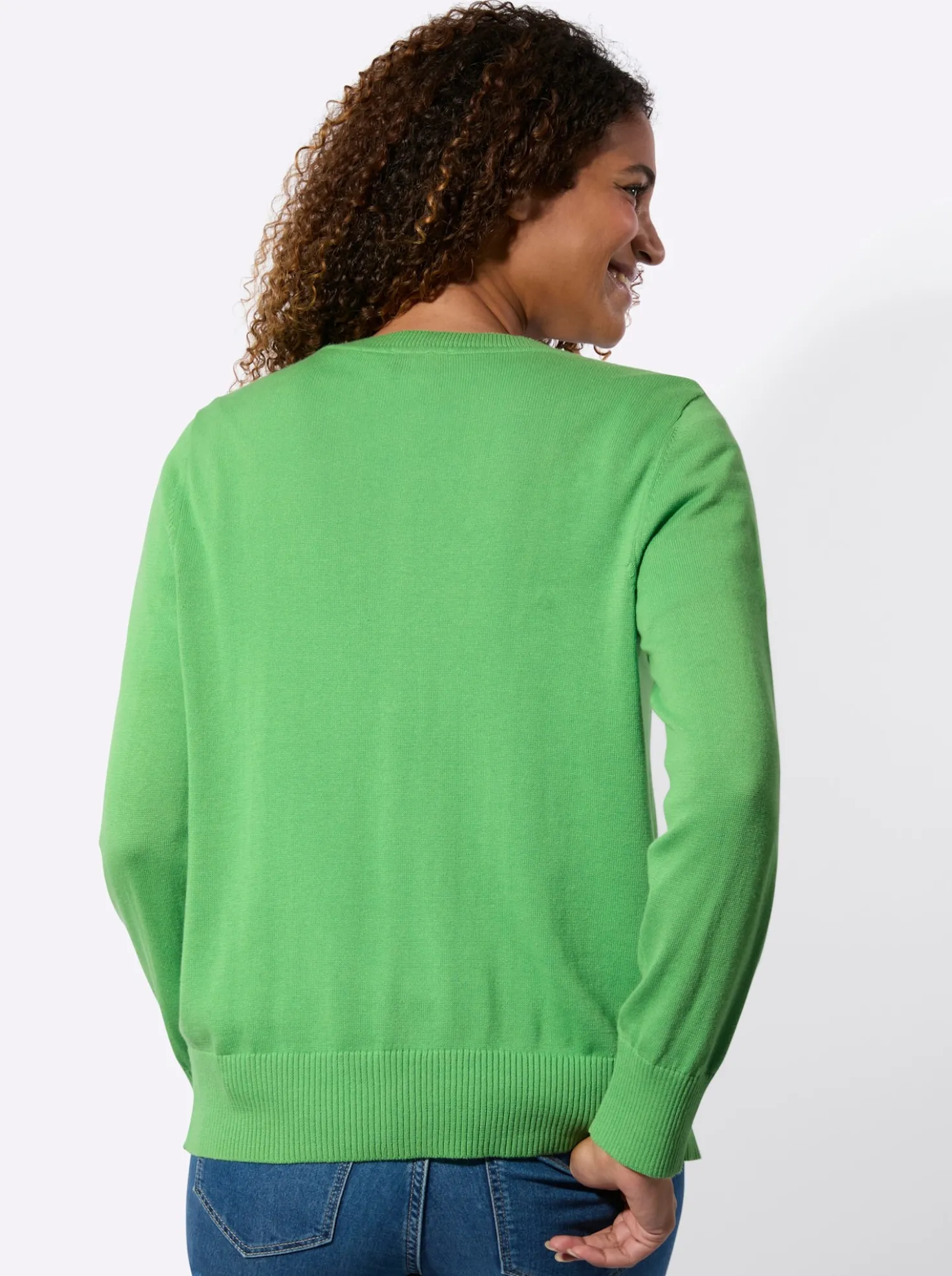 Cardigan mit Rippabschlüssen