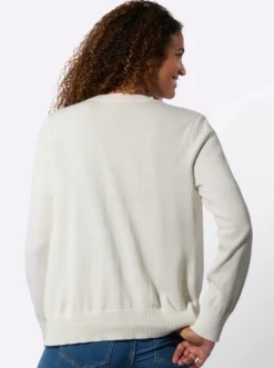 Cardigan mit Rippabschlüssen