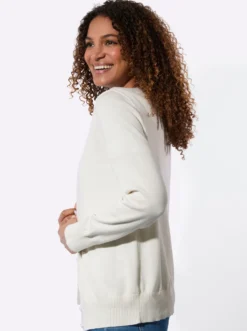 Cardigan mit Rippabschlüssen