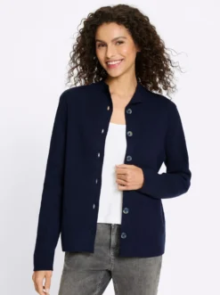 Cardigan mit Stehkragen