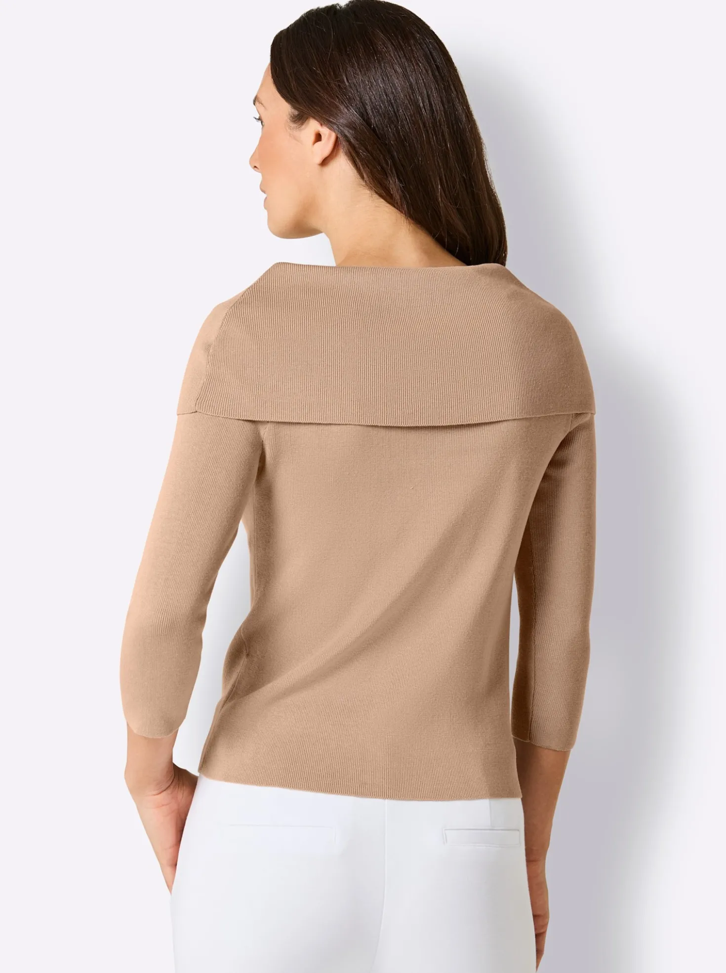 Carmenpullover im hochwertigen Seiden-Mix
