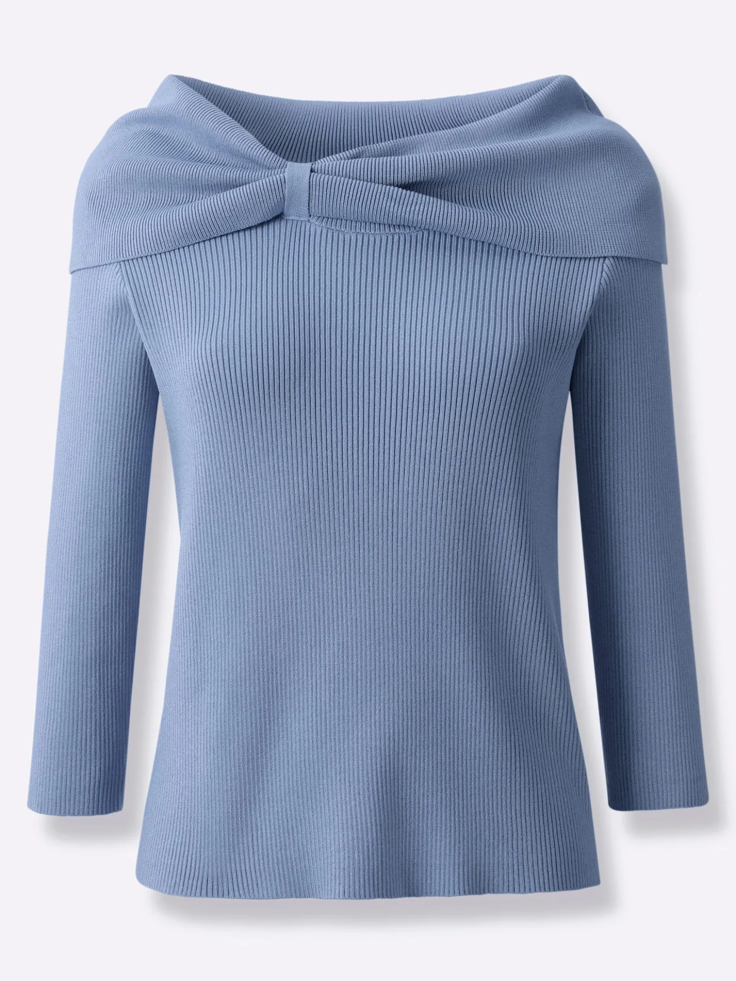 Carmenpullover mit 3/4-Ärmeln