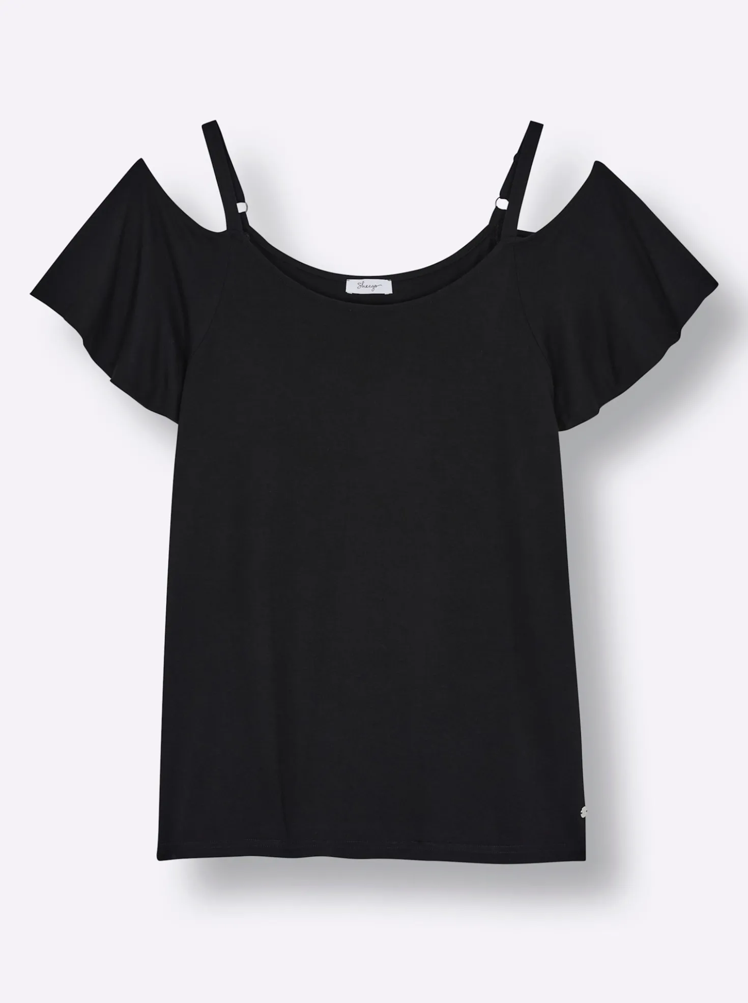 Carmenshirt mit fixierten Trägern