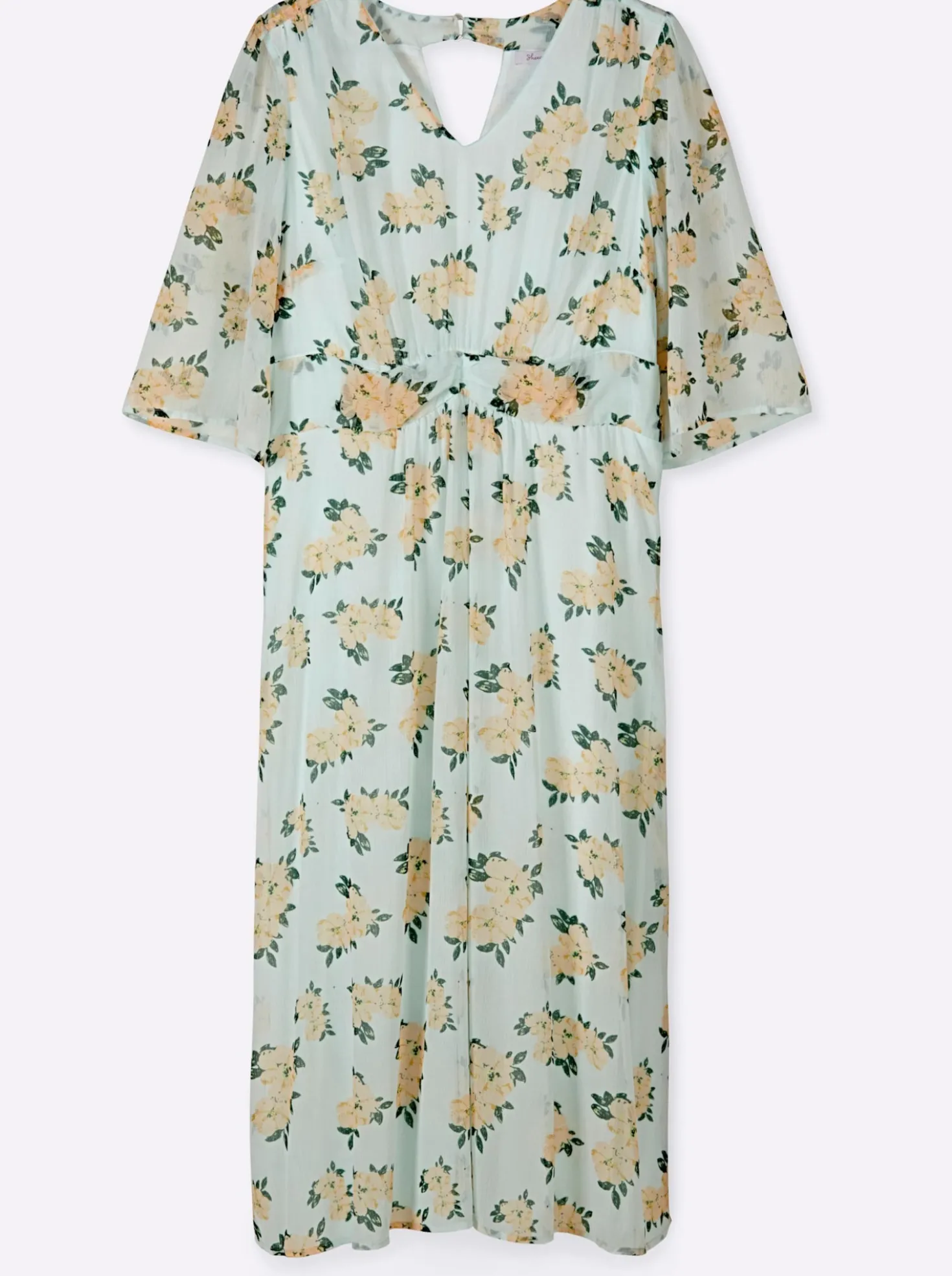 Chiffonkleid mit Blumenprint