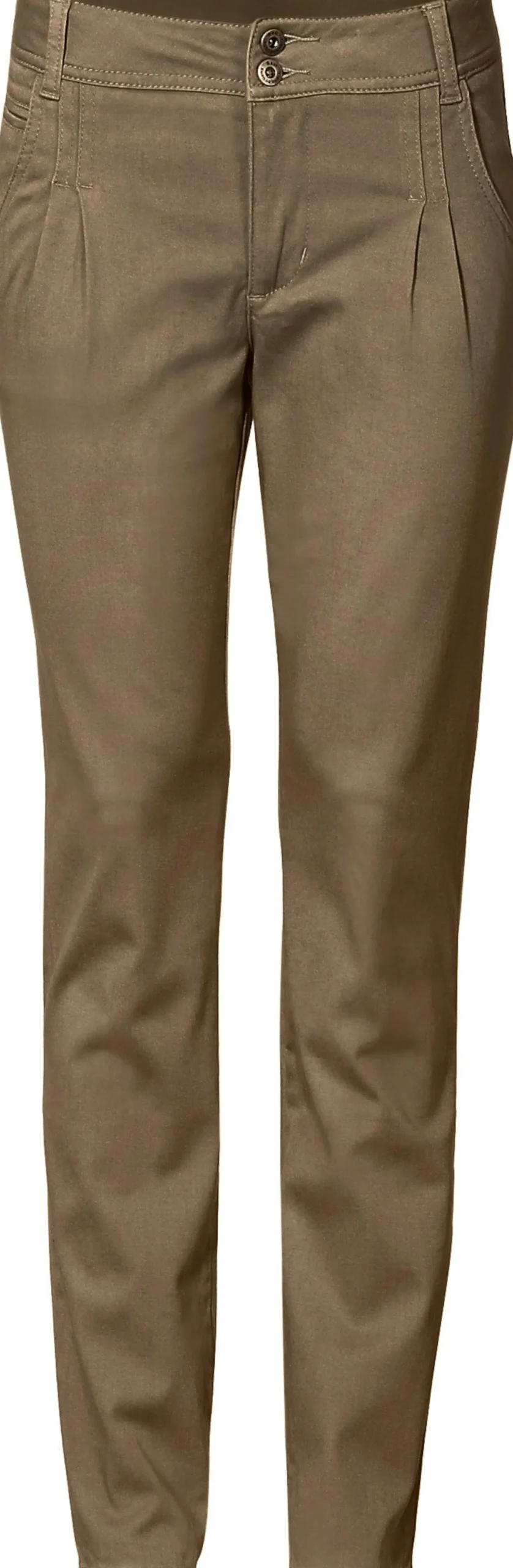 Chinohose in Karotten-Form