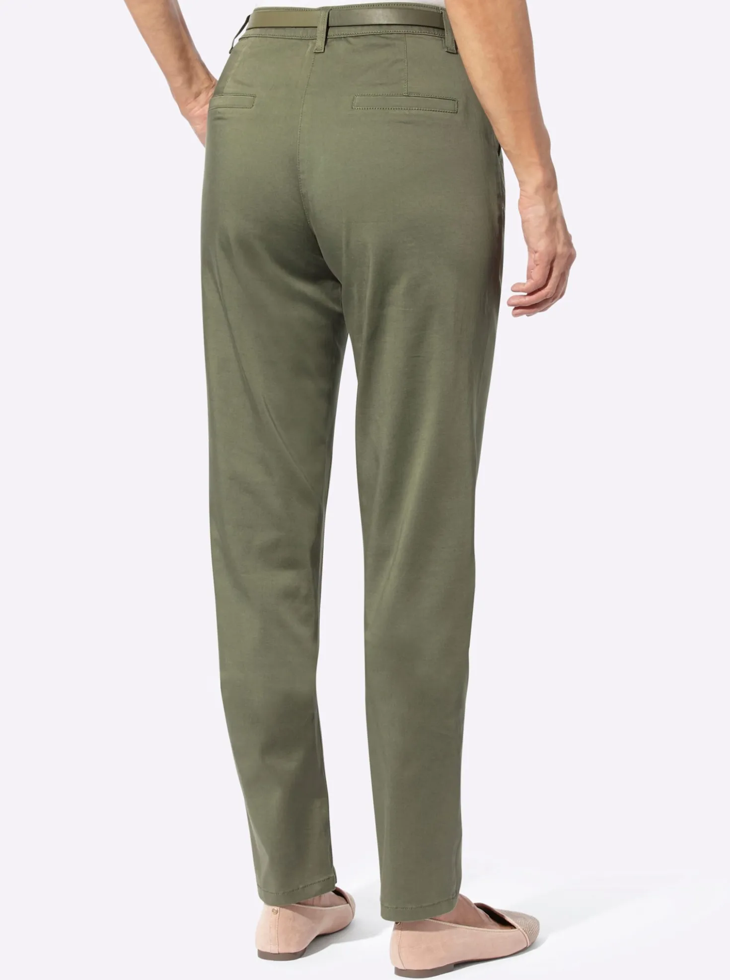 Chinohose inklusive Gürtel