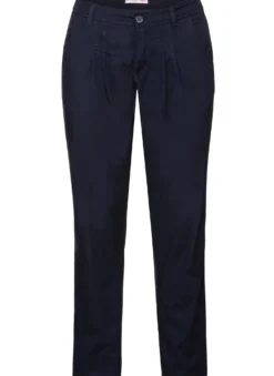 Chinohose mit Bundfalten