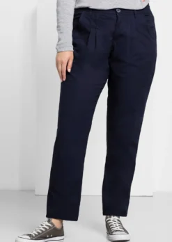 Chinohose mit Bundfalten