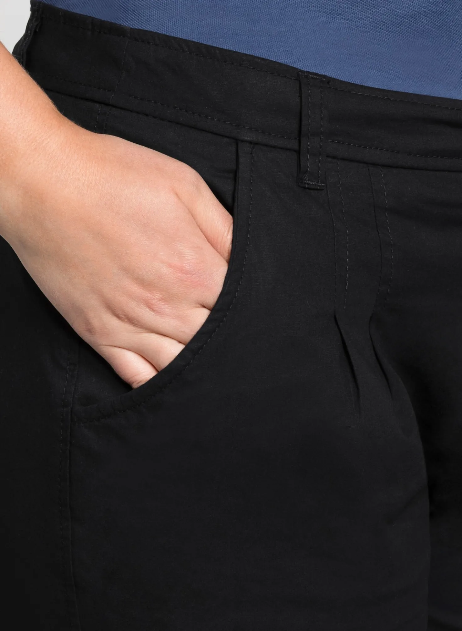 Chinohose mit Bundfalten