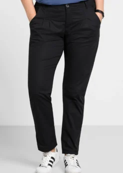 Chinohose mit Bundfalten