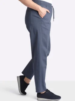 Chinohose mit Gummibund und Bindeband