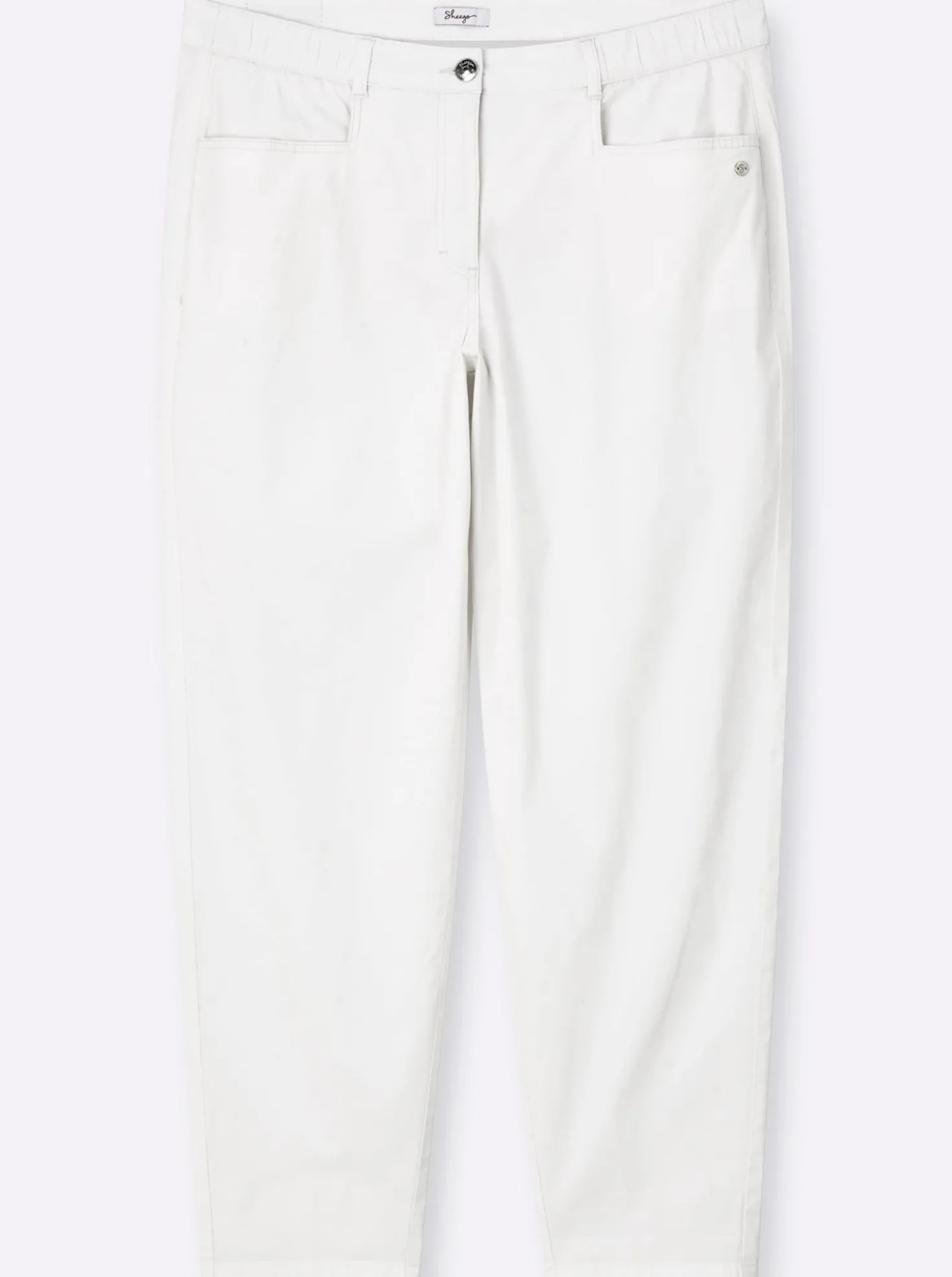 Chinohose mit Ziertaschen hinten