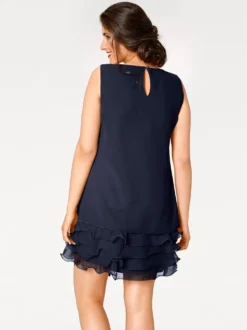 Cocktailkleid mit Rüschen am Saum