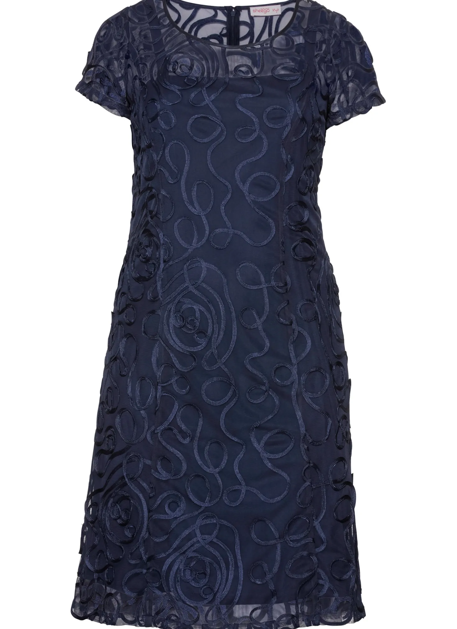Cocktailkleid mit Zierborten