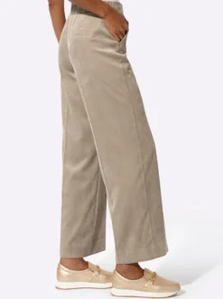 Cordhose mit Dehnbund hinten