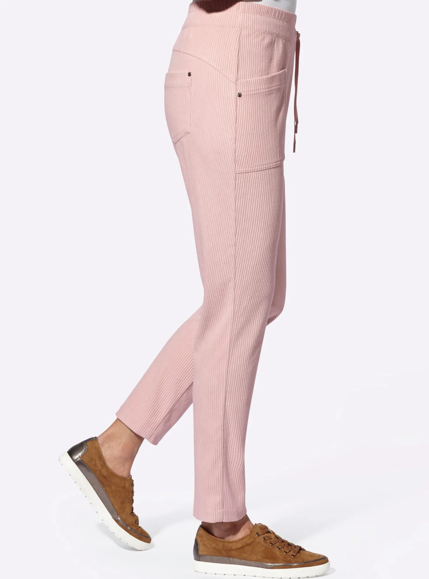 Cordhose mit Rundum-Dehnbund
