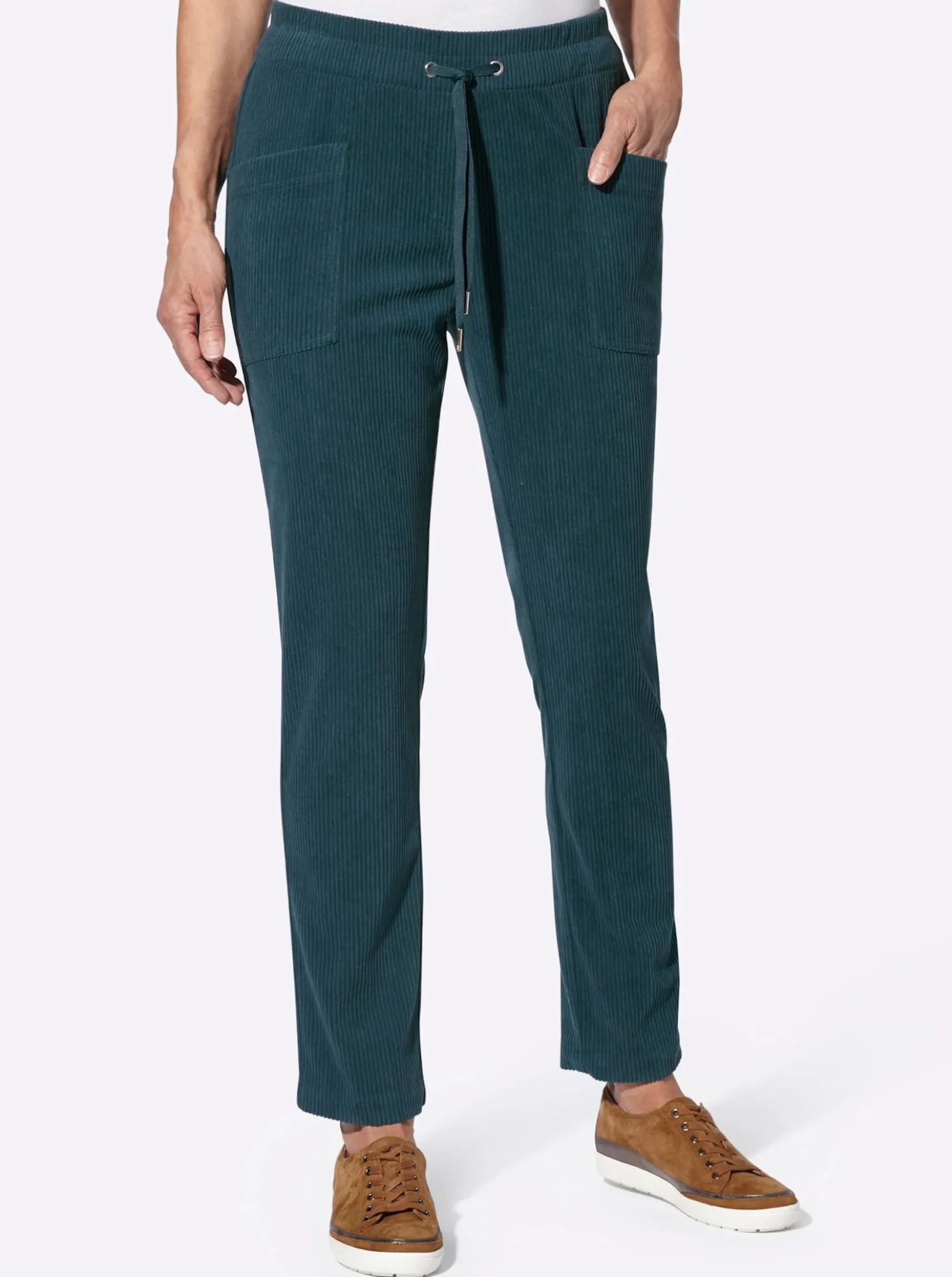 Cordhose mit Rundum-Dehnbund