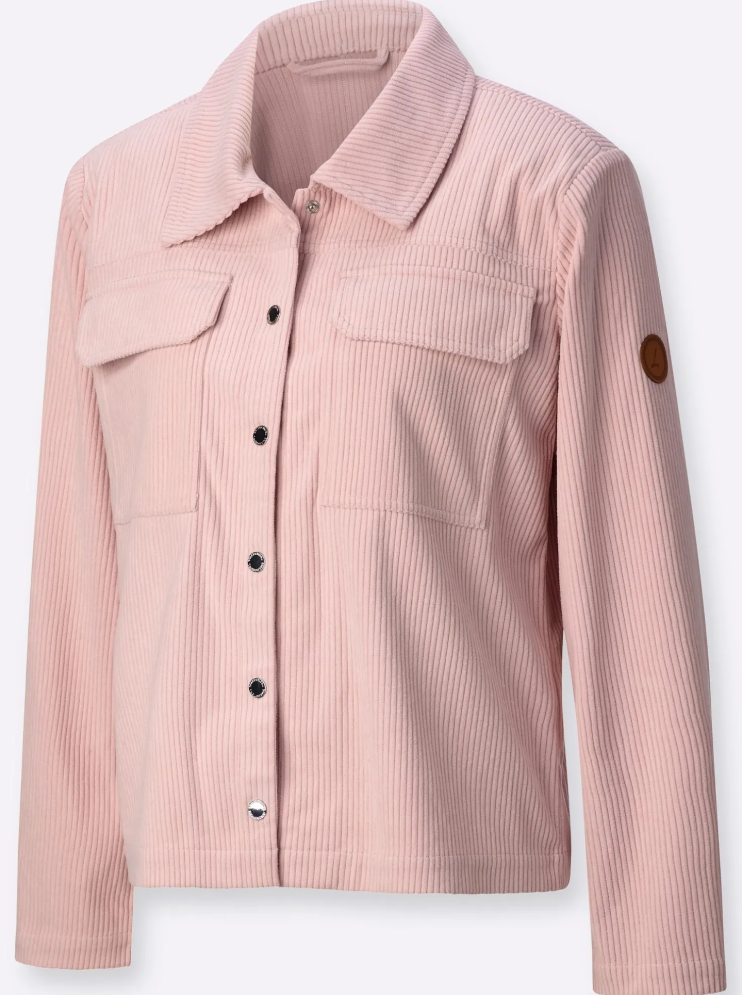 Cordjacke mit Hemdkragen
