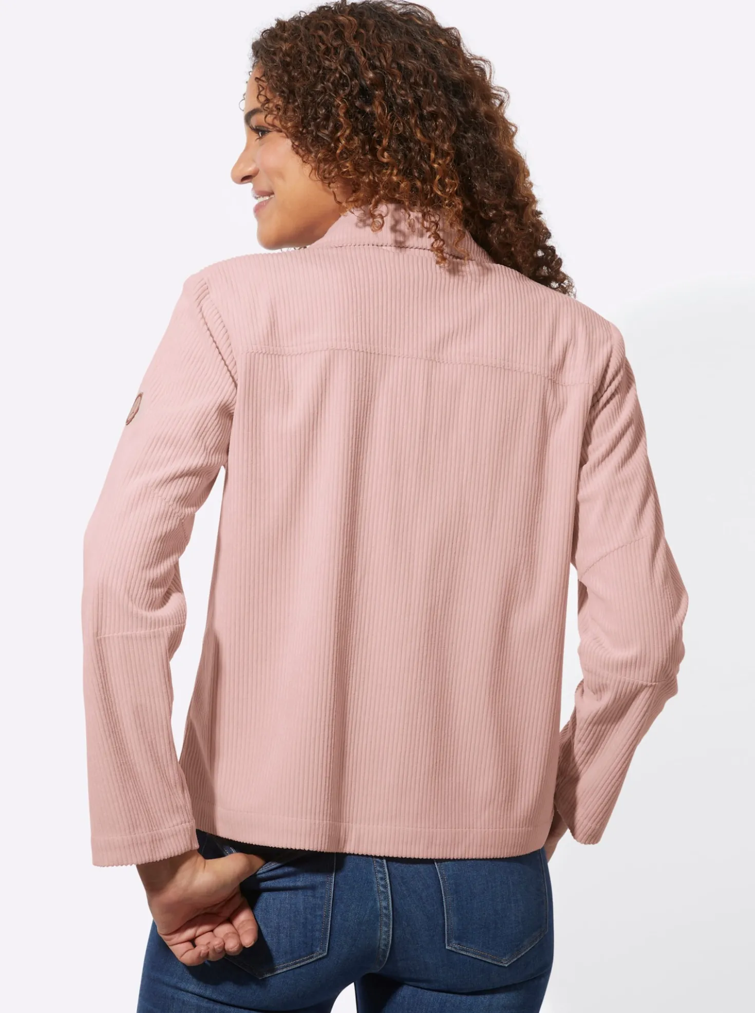 Cordjacke mit Hemdkragen