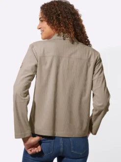 Cordjacke mit Hemdkragen