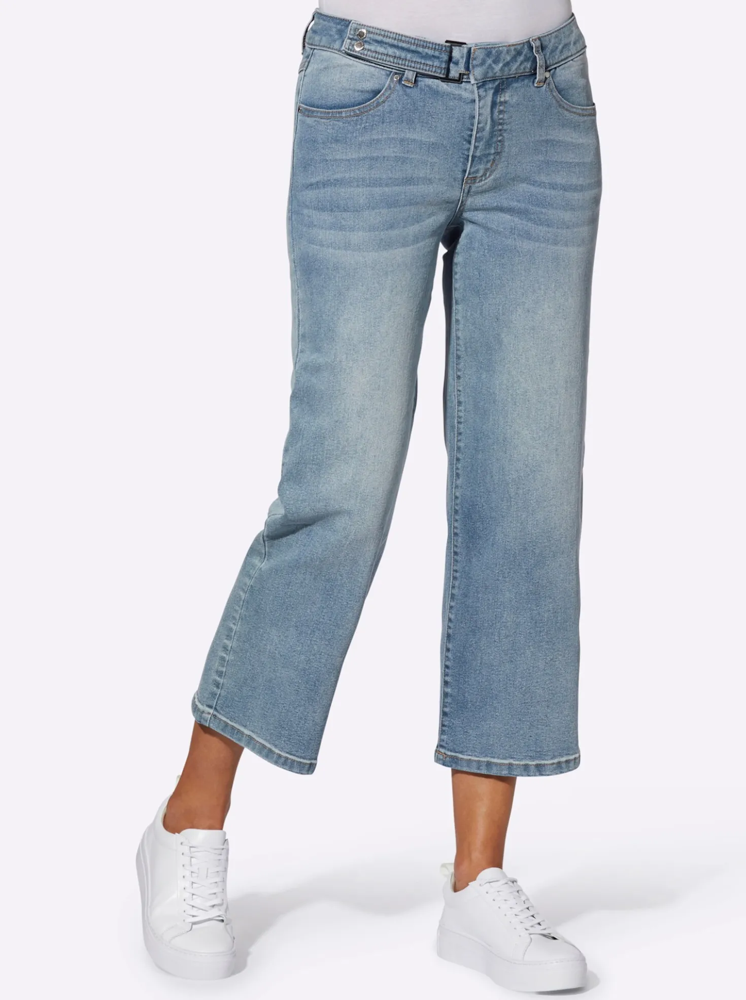 Culotte in Denim-Qualität