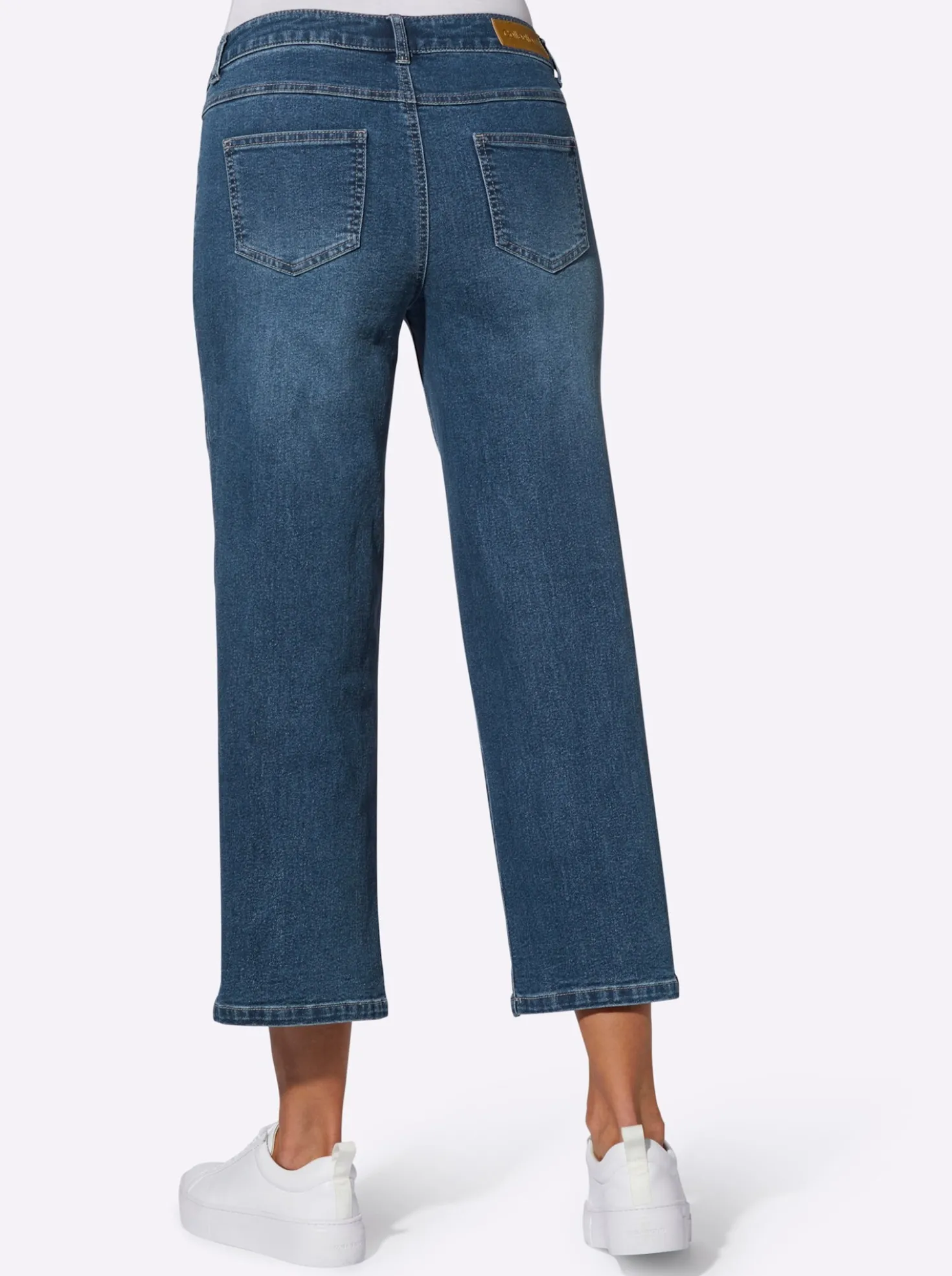 Culotte in Denim-Qualität