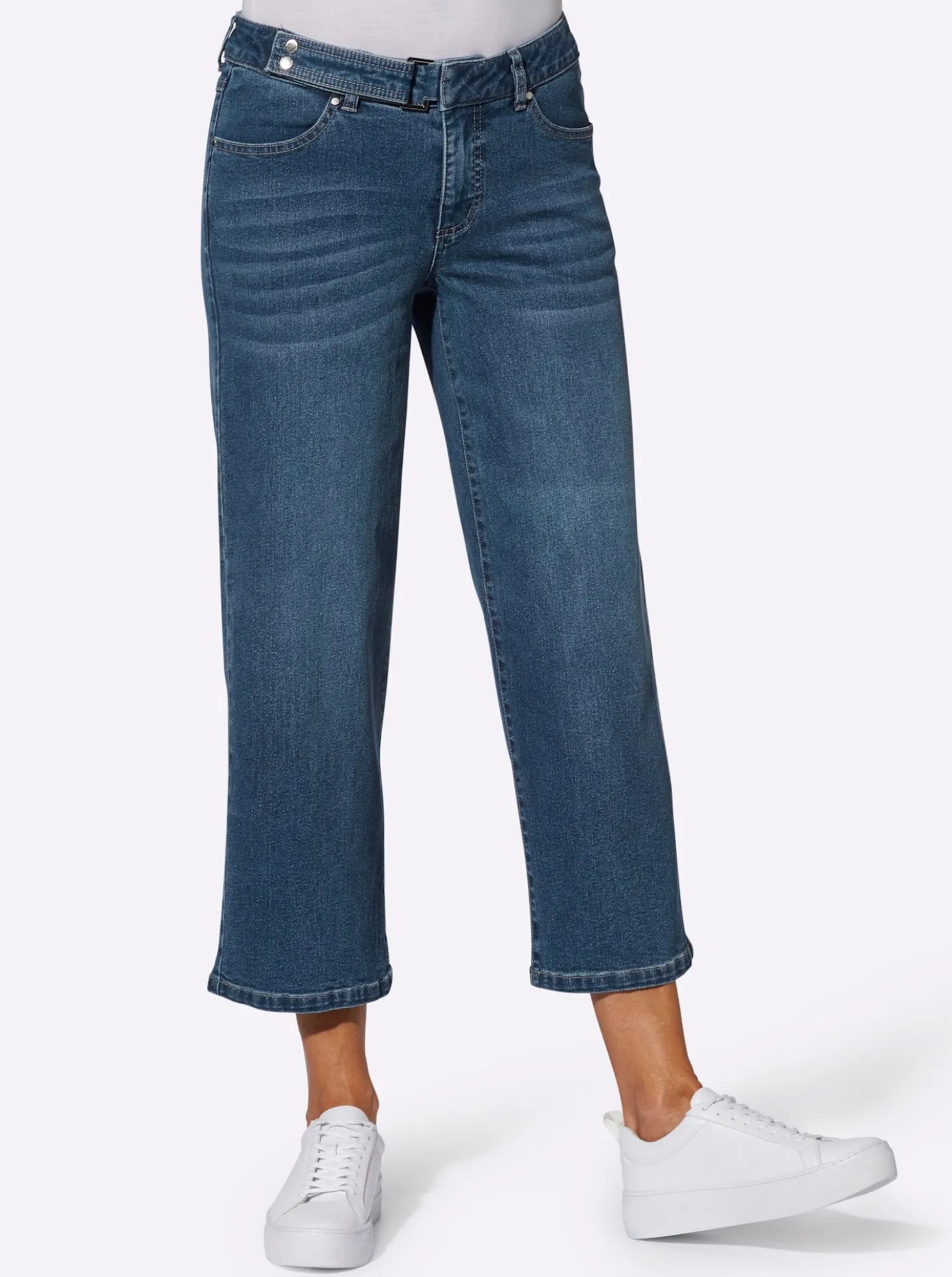 Culotte in Denim-Qualität
