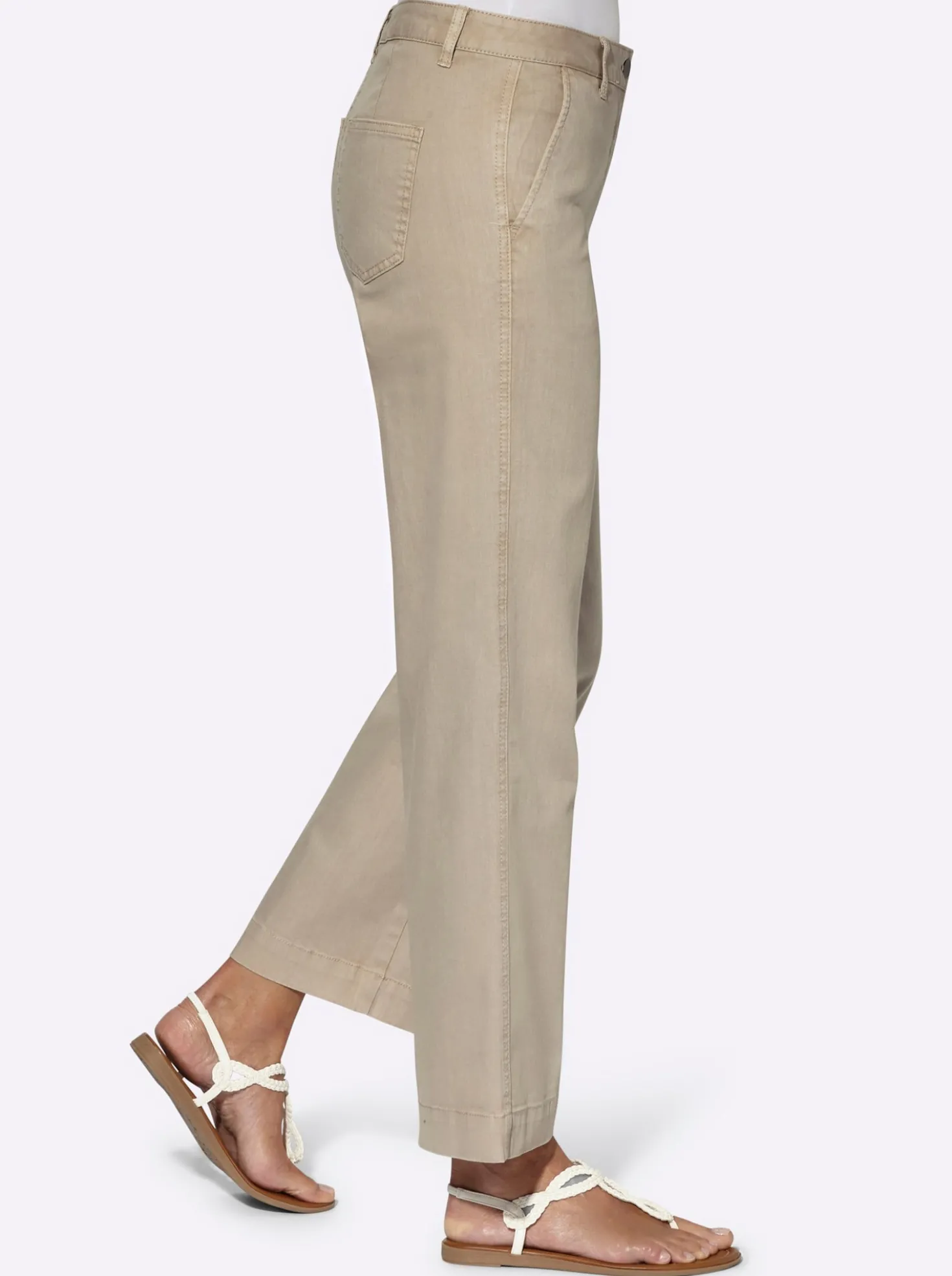 Culotte mit aufgesetzten Taschen hinten
