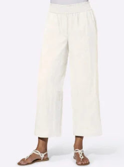 Culotte mit Leinen-Anteil