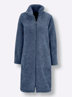 Damenbademantel aus Teddy-Fleece