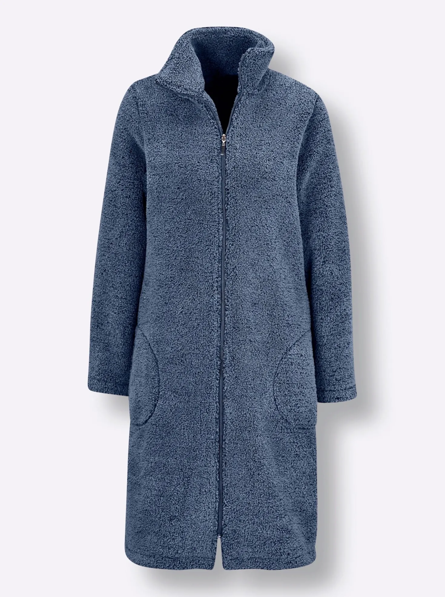 Damenbademantel aus Teddy-Fleece