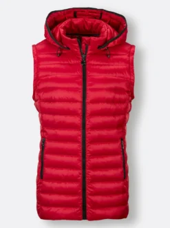 Daunenjacke als Jacke und Weste tragbar