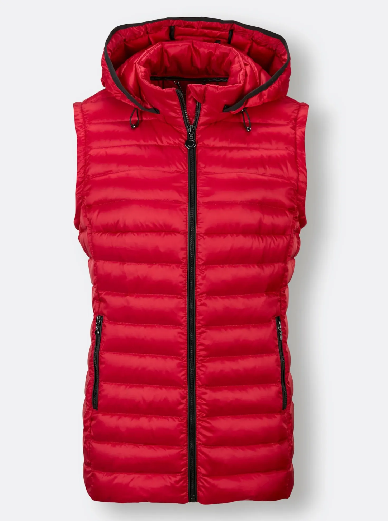 Daunenjacke als Jacke und Weste tragbar