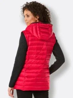 Daunenjacke als Jacke und Weste tragbar