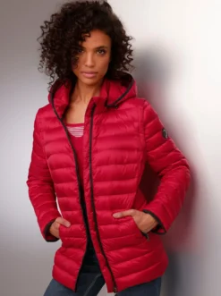 Daunenjacke als Jacke und Weste tragbar