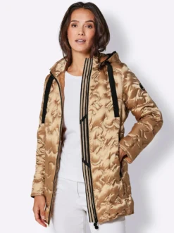 Daunenjacke in Two-Tone-Optik
