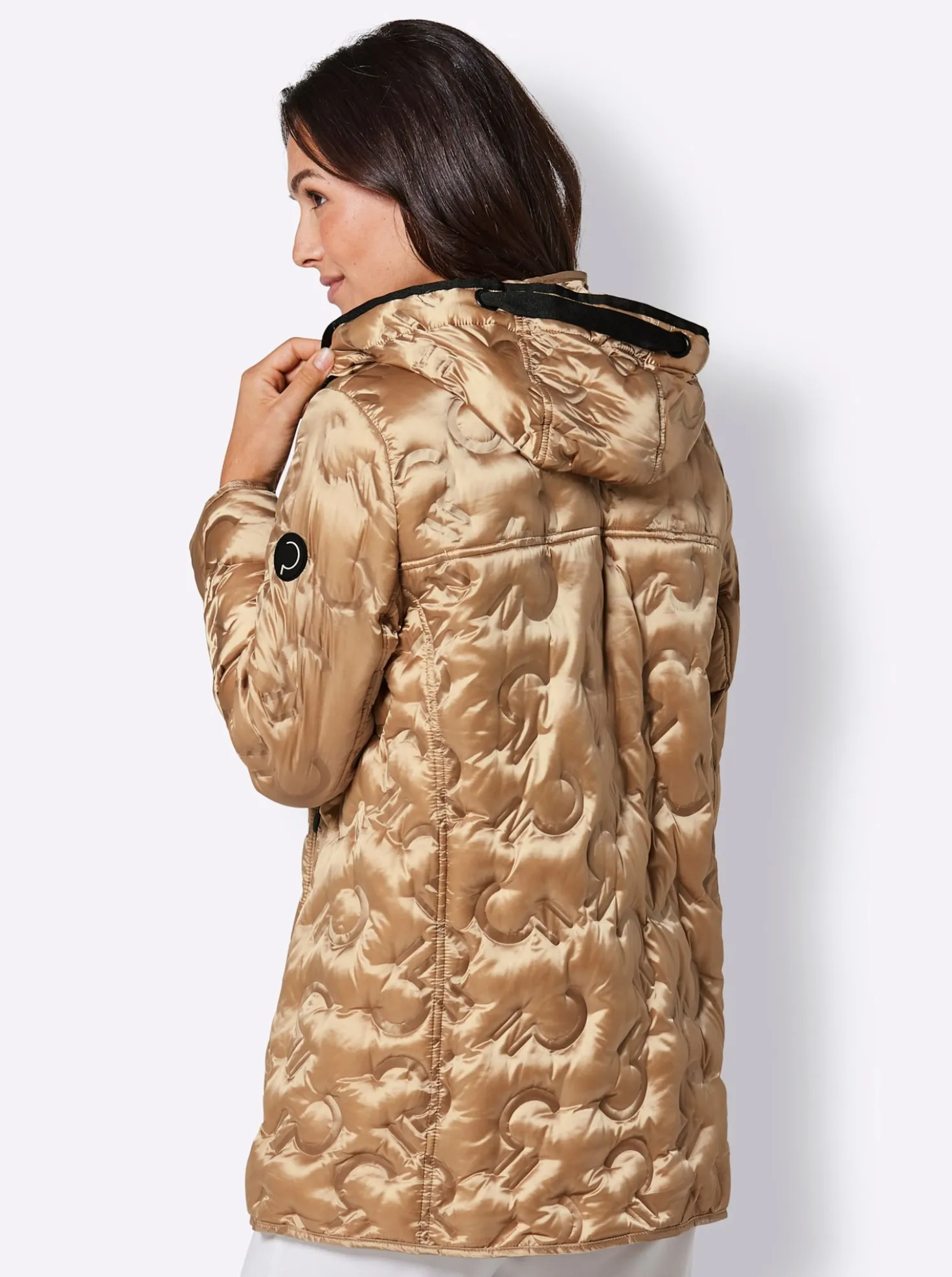 Daunenjacke in Two-Tone-Optik