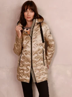 Daunenjacke in Two-Tone-Optik