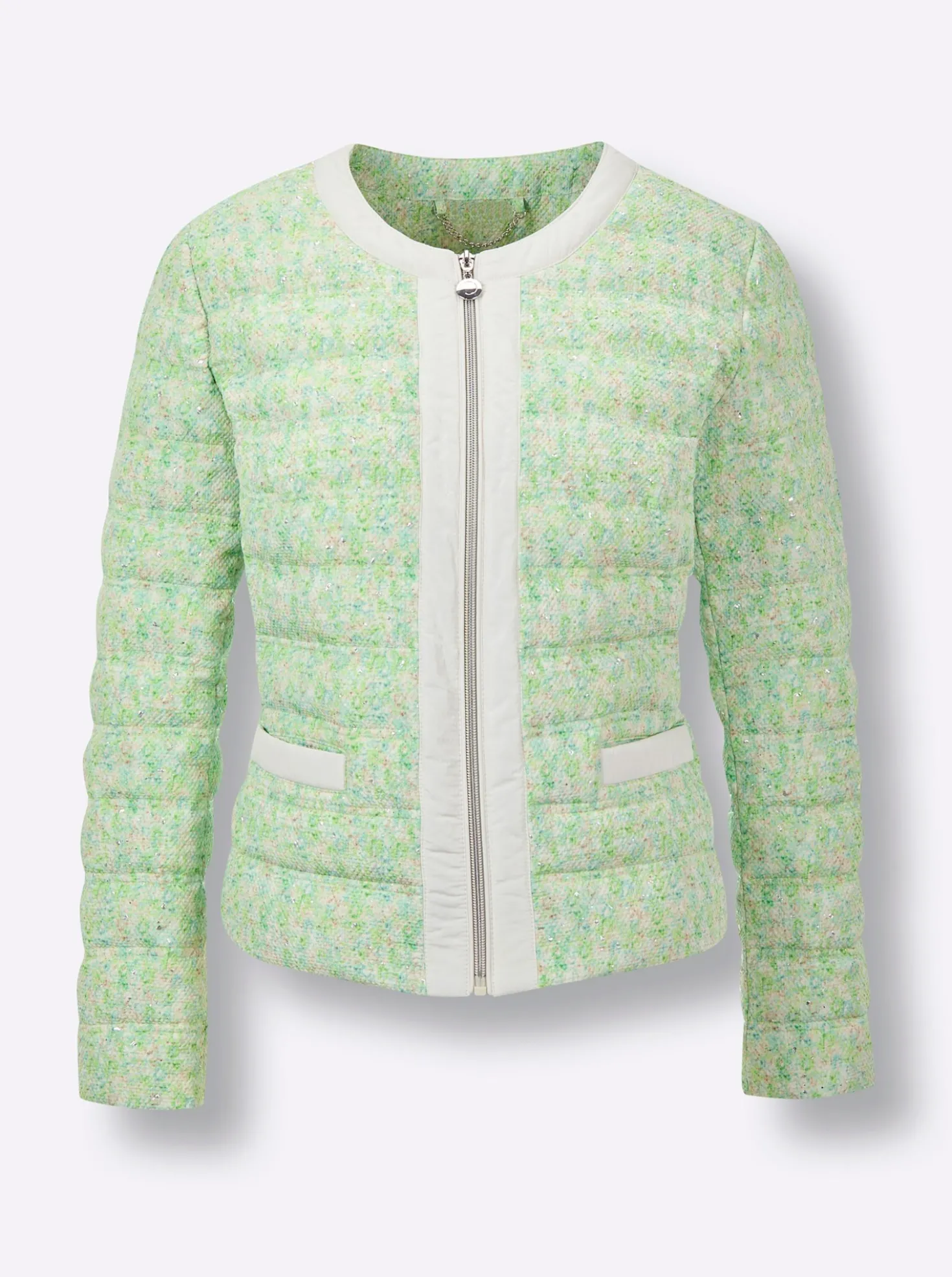 Daunenjacke mit horizontalem Steppmuster